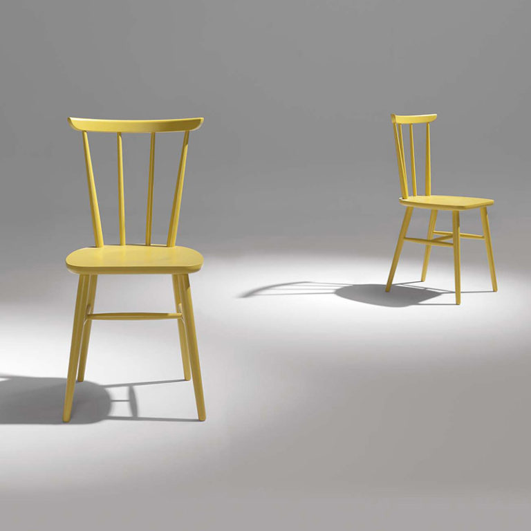 Silla Amarilla Estilo Nórdico Soluciones Contract