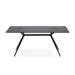 Mesa de cristal rectangular de diseño