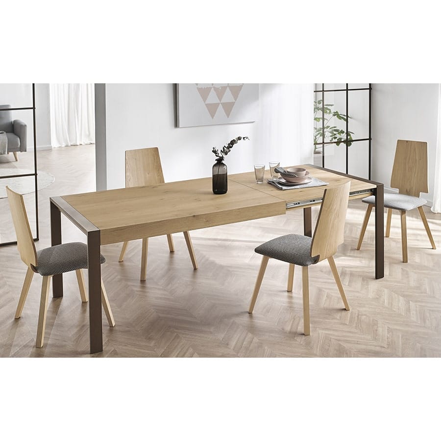 Comedor Completo S02 Mesas Tablero de Mesa de Madera Extensible