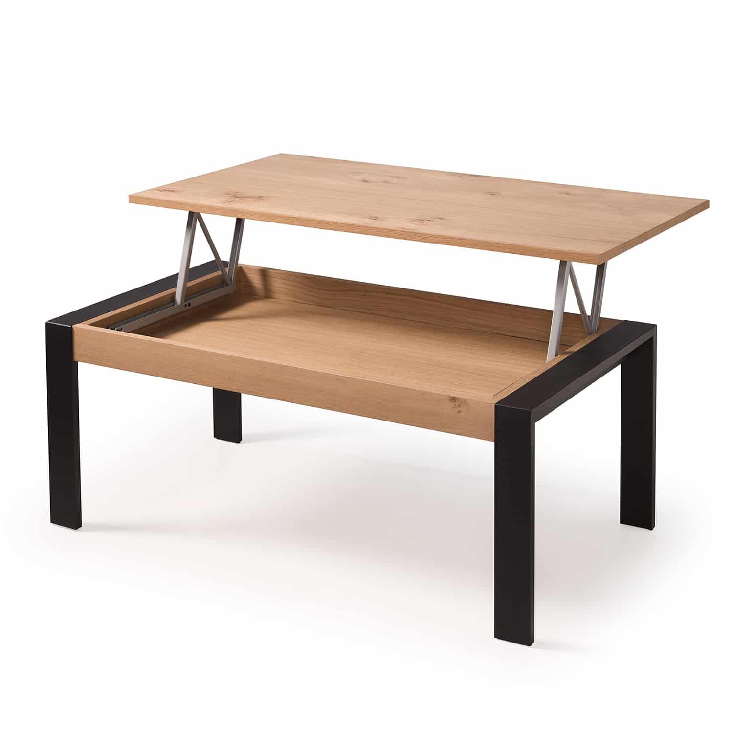 Mesa de centro elevable de madera LANGREO. Ofertas  Centros de mesa,  Decoracion de muebles, Decoración de unas