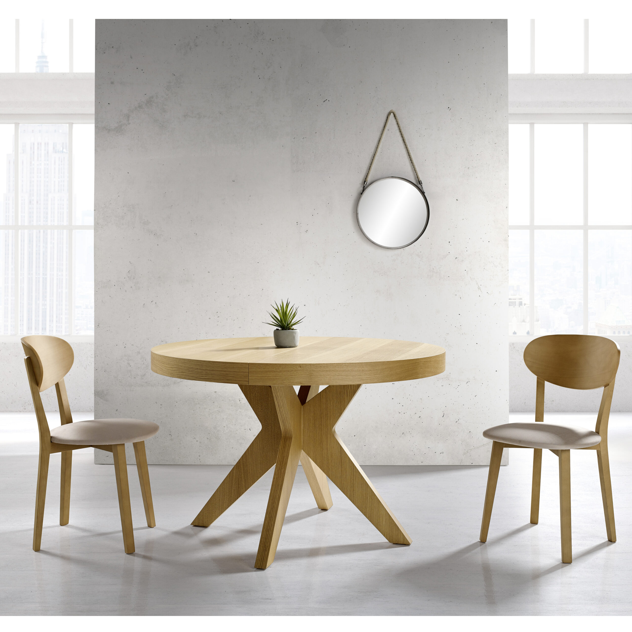 MESA DE COMEDOR EXTENSIBLE ROMA - Muebles de diseño en Soluciones Contract